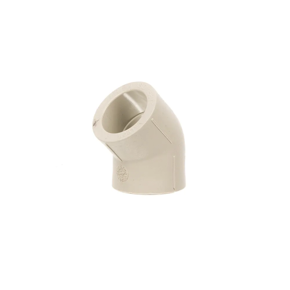 Cot teava PPR, 45 grade, Ø 25 mm, PN25, gri 10 bucati