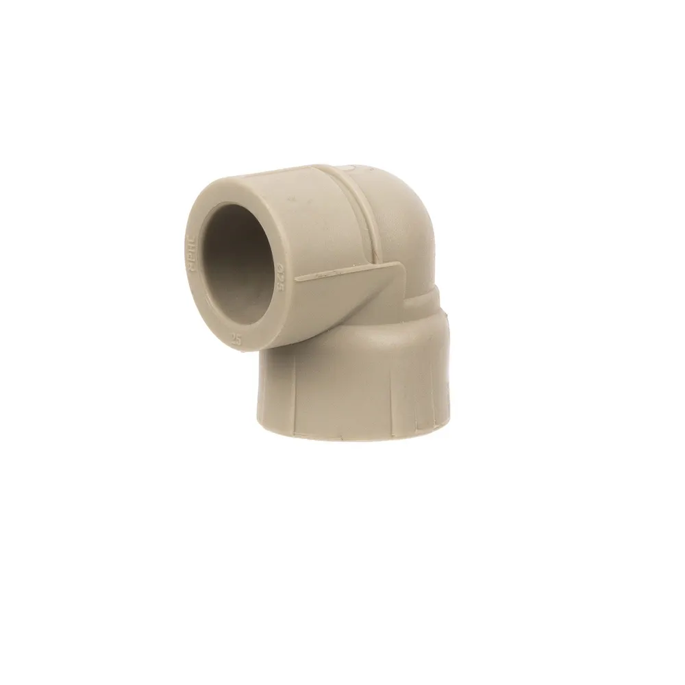 Cot teava PPR, 90 grade, filet interior, Ø 25 mm x 3/4', PN25, gri