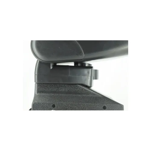 Cotiera auto universala cu baza metalica negru cusatura rosie — imaginea 2