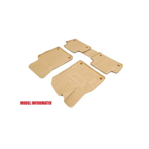 Covoare cauciuc tavita compatibile Bej Mercedes ML W166 / GLE C292 / GL X166 2011-2019 Cod: 3D 62574B / A10
