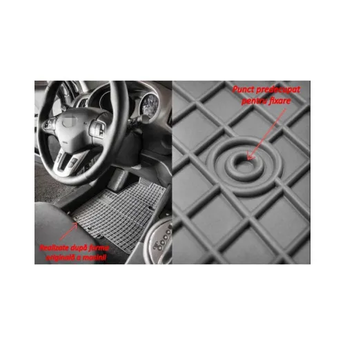 Covoare interior cauciuc El Toro compatibile Ford Galaxy I 5 os. 1995–2006 P50 — imaginea 2