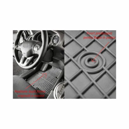 Covoare interior cauciuc El Toro compatibile Renault Clio III 2005-2012 P50 — imaginea 2