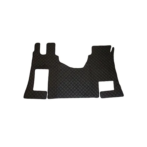 Covor auto imitatie piele dedicat Camion Mercedes Actros MP4 ,podea plată ,Cutie automata Negru/Rosu