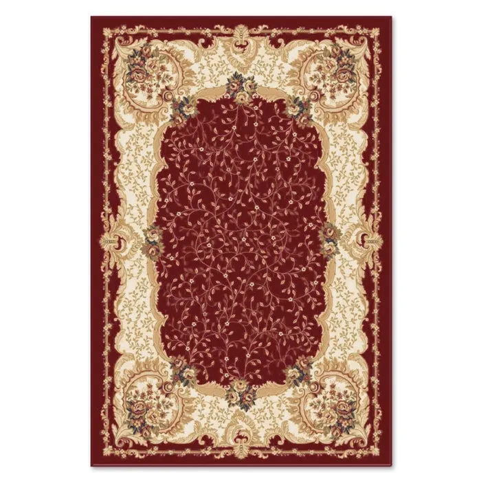 Covor living / dormitor Carpeta Atlas 30241-41355, 60 x 110 cm, polipropilena heat-set, bordo, dreptunghiular