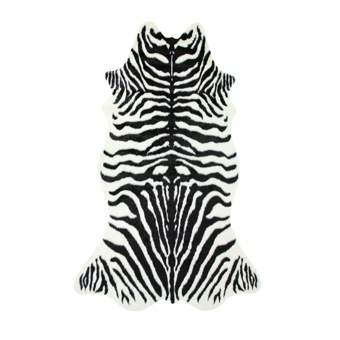 Covor living / dormitor Chip THT-1910-3, 120 x 180 cm, poliester, multicolor zebra, asimetric