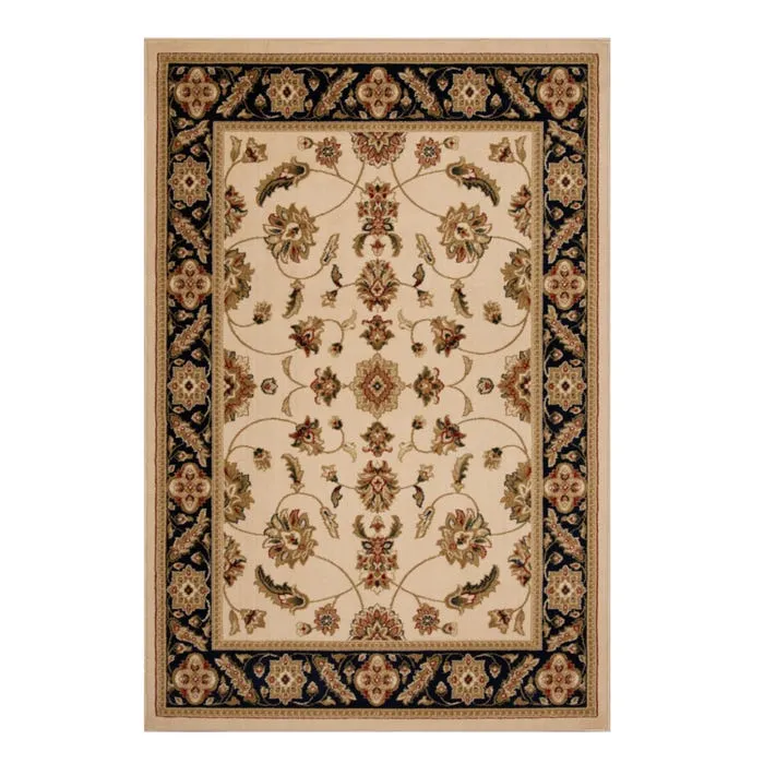 Covor living / dormitor Oriental Weavers Bristol 1339-CG1-I, 67 x 120 cm, polipropilena, maro + bej + negru, dreptunghiular