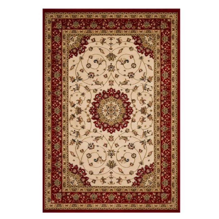 Covor living / dormitor Oriental Weavers Bristol 512-CG1-R, 200 x 280 cm, polipropilena, rosu + bej + crem, dreptunghiular
