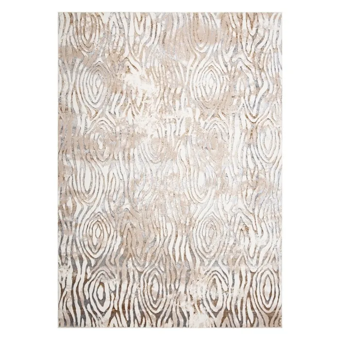 Covor living / dormitor Oriental Weavers Evaz 50001-WD5-Z Shine, 57 x 90 cm, poliester, crem + bej + gri, dreptunghiular