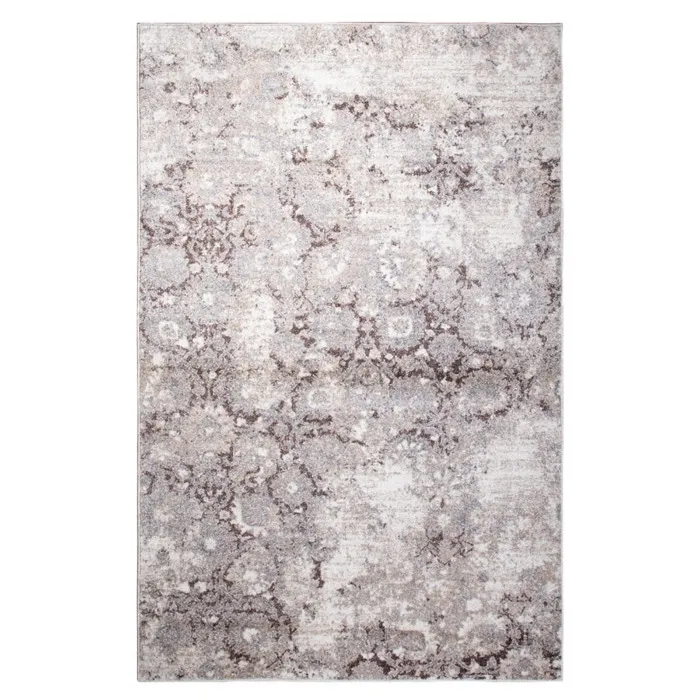 Covor living / dormitor Phoenix 60261-0744, 80 x 150 cm, polipropilena frize, bej + crem + maro, dreptunghiular