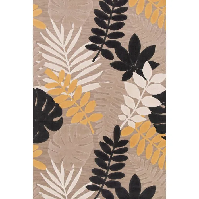 Covor living / dormitor Ray 24509-632, 200 x 290 cm, polipropilena, bej, dreptunghiular