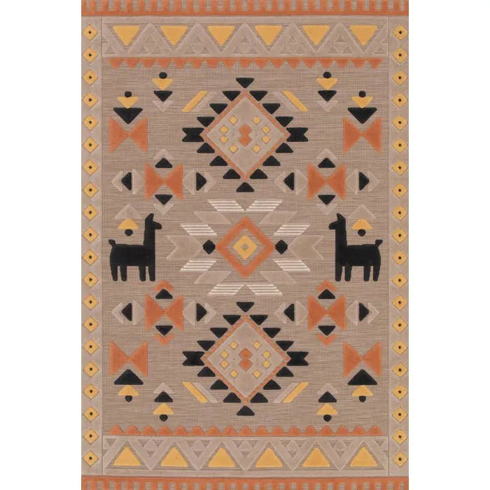 Covor living / dormitor Ray 24515-750, 160 x 230 cm, polipropilena, bej, dreptunghiular