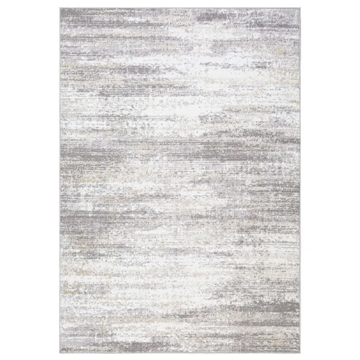 Covor living / dormitor Salamanca 88012-YM3-E, 133 x 190 cm, poliester, gri, dreptunghiular