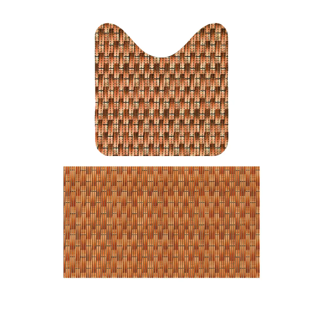 Covoras baie 23077, model rattan, maro, 48 / 80 x 48 cm