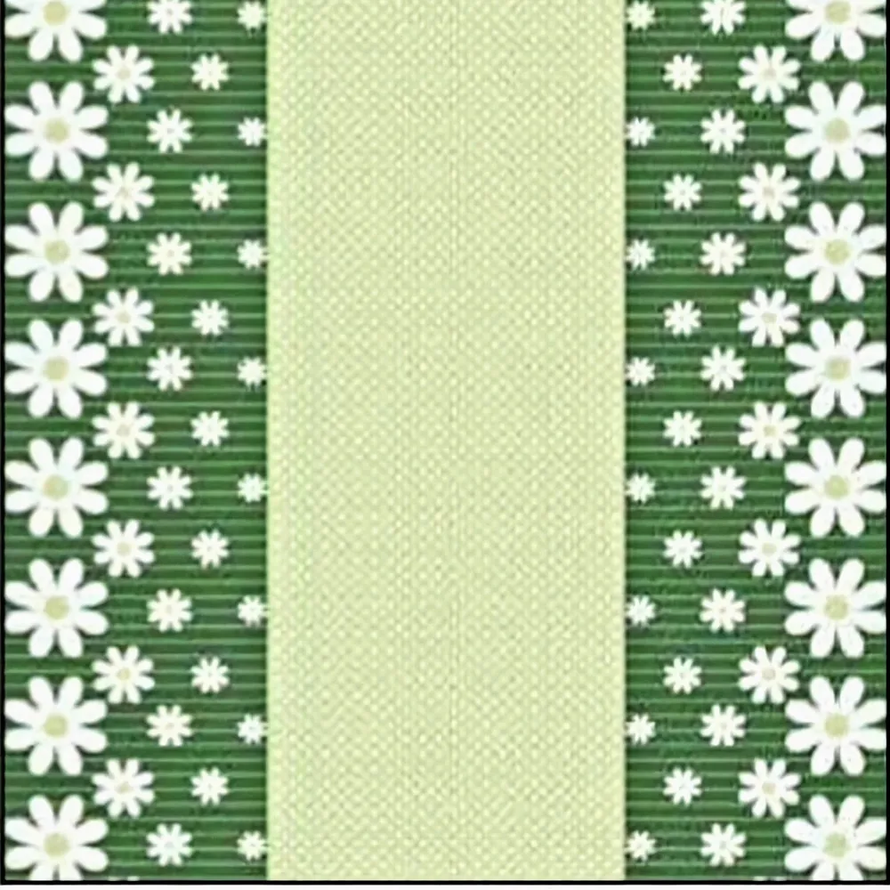 Covoras baie Aquanova 538C, antiderapant, model flori, verde, 65 cm