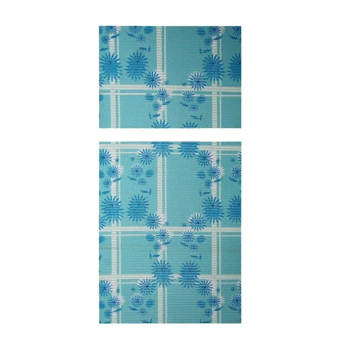 Covoras baie Deco Mat, albastru, 65 x 45 / 90 cm, set 2 bucati
