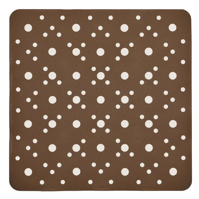 Covoras baie Saniplast Bus 4FPA279081, antiderapant, maro, 52 x 52 cm