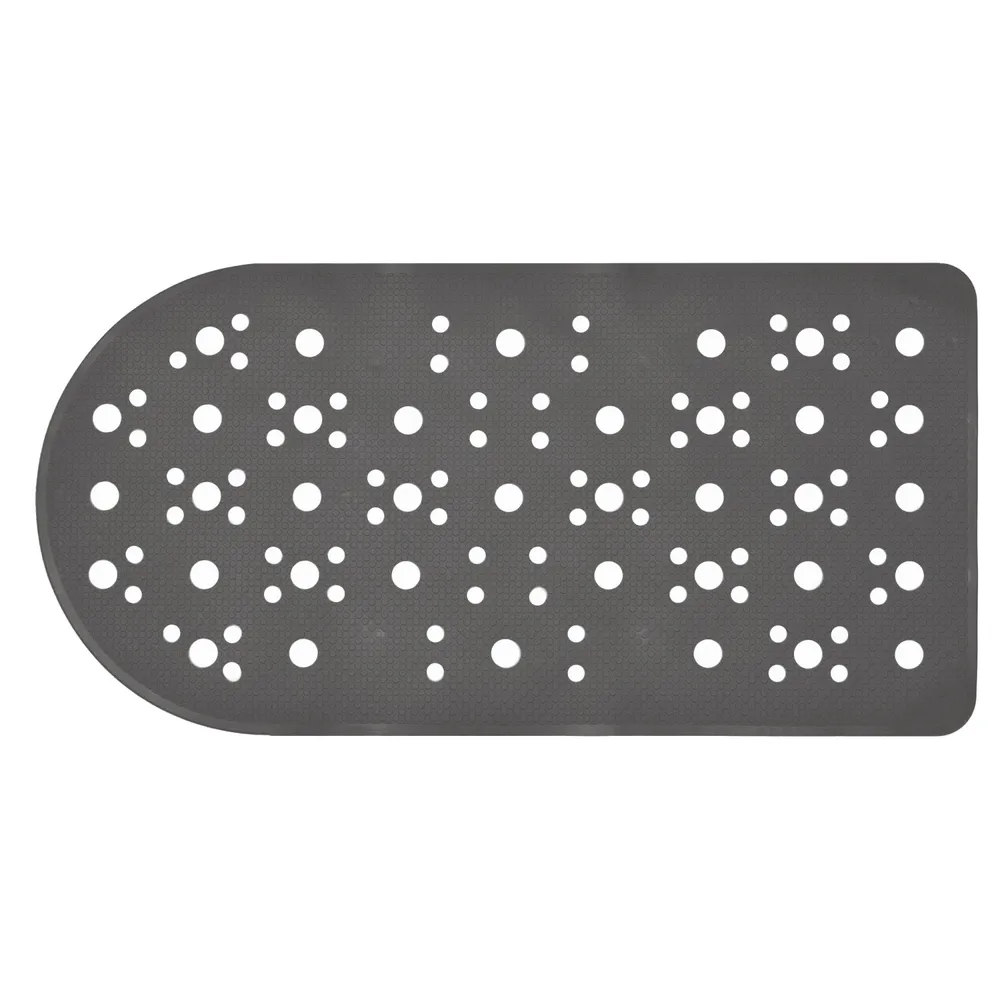 Covoras baie, Saniplast Bus 4FPA279518, antiderapant, culoare gri, dimensiune produs 36 x 72 cm