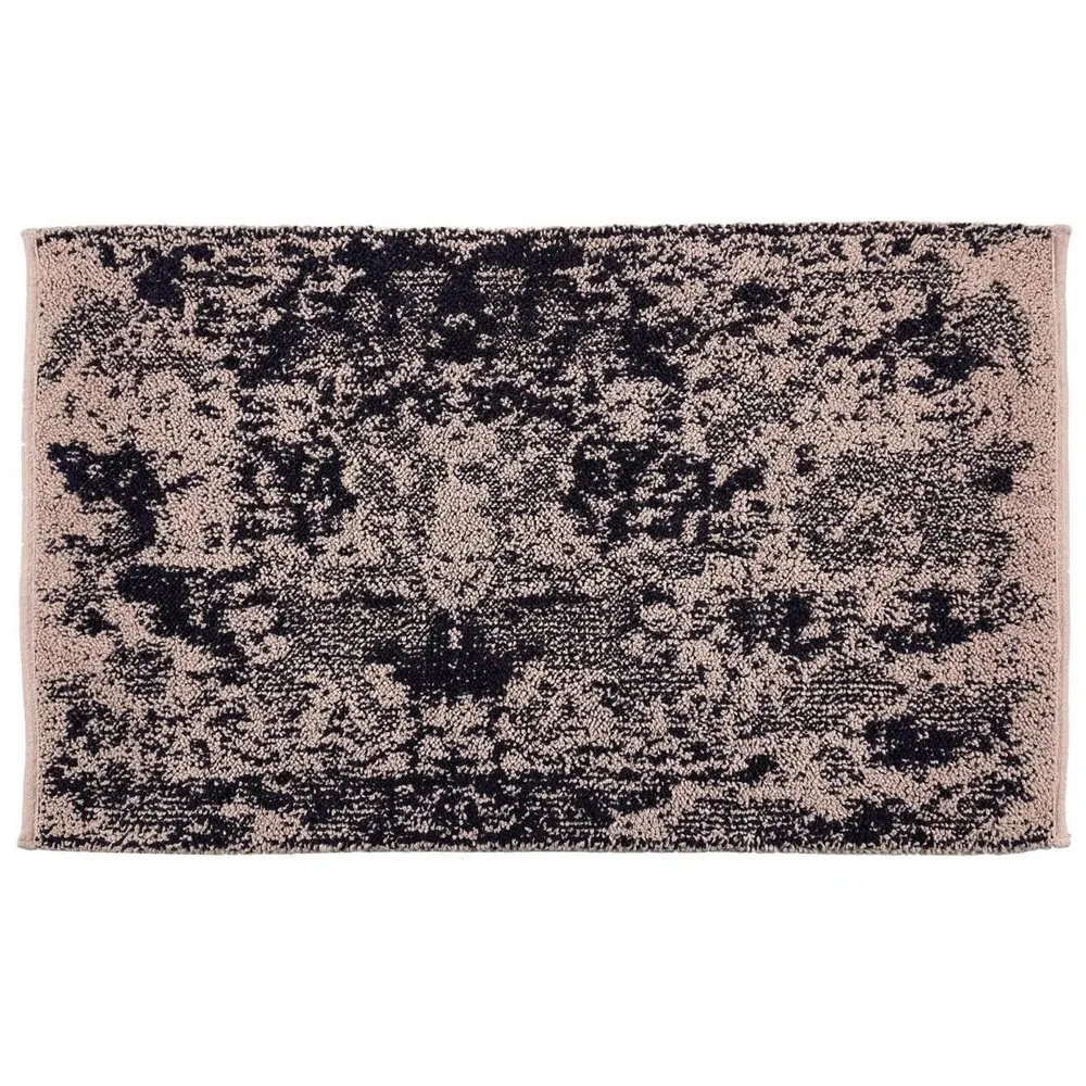 Covoras baie Saniplast Corten, antiderapant, bej + negru, 55 x 90 cm