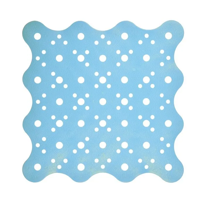 Covoras baie Saniplast Oceano 4FPA274010, antiderapant, bleu, 51 x 51 cm