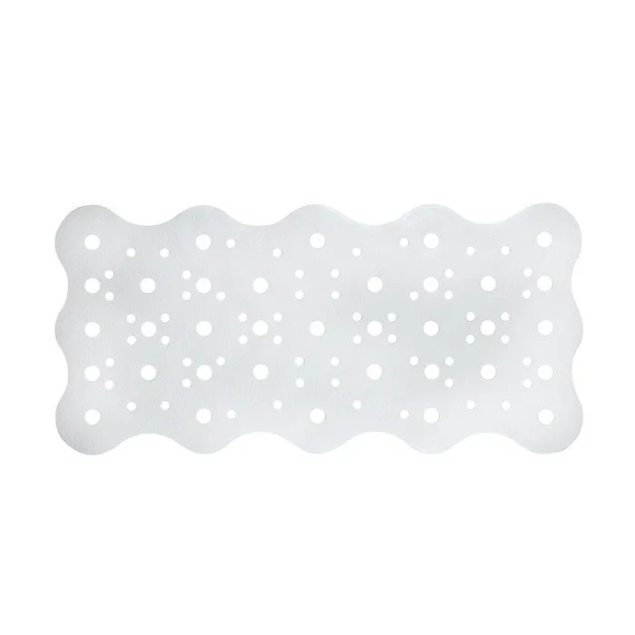 Covoras baie Saniplast Oceano 4FPA274502, antiderapant, alb, 34 x 72 cm