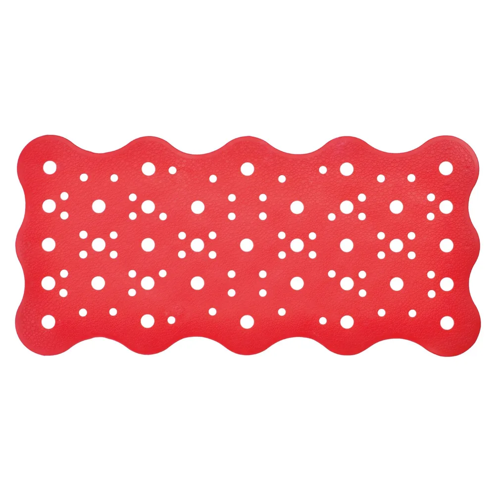 Covoras baie Saniplast Oceano 4FPA274511, antiderapant, coral, 34 x 72 cm