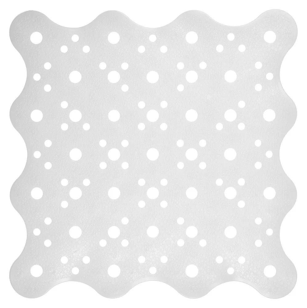 Covoras baie Saniplast Ring 4FPA271002, antiderapant, alb, 51 x 51 cm