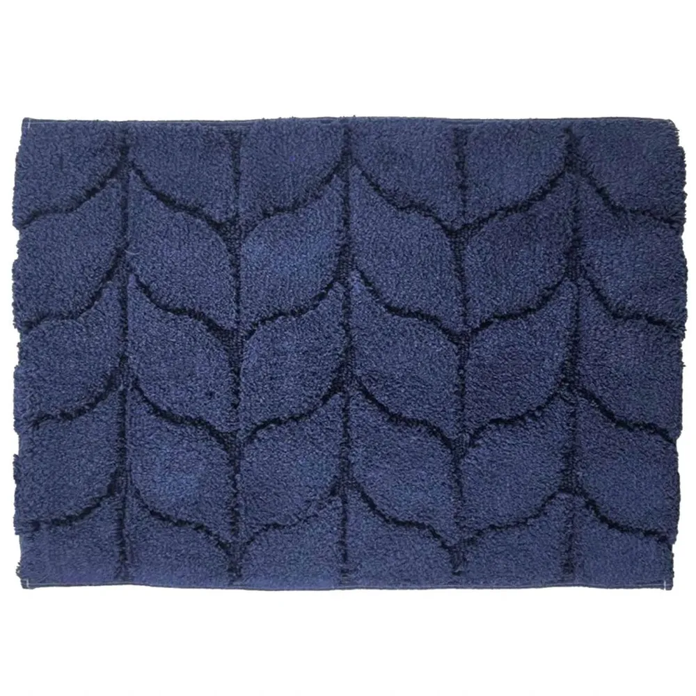 Covoras baie Saniplast Treccia, antiderapant, albastru denim, 40 x 60 cm