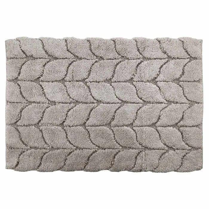 Covoras baie Saniplast Treccia, antiderapant, gri deschis, 60 x 90 cm