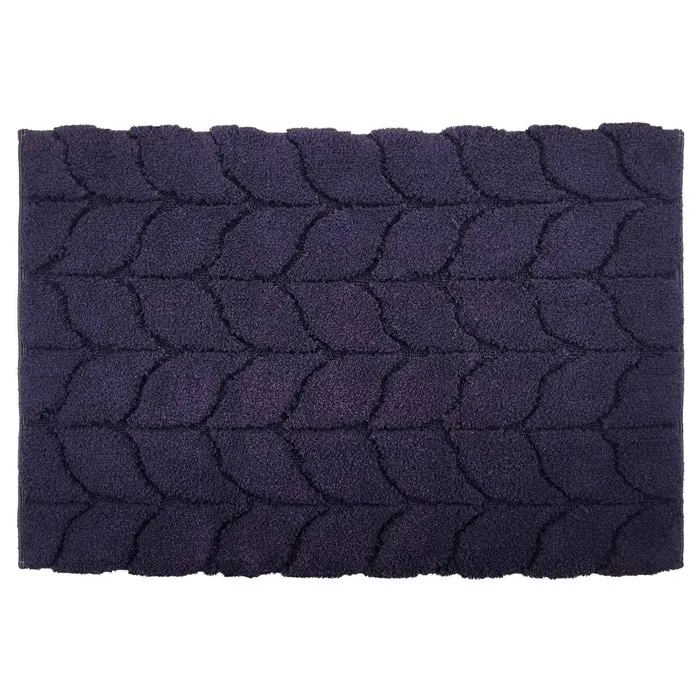 Covoras baie Saniplast Treccia, antiderapant, violet, 60 x 90 cm