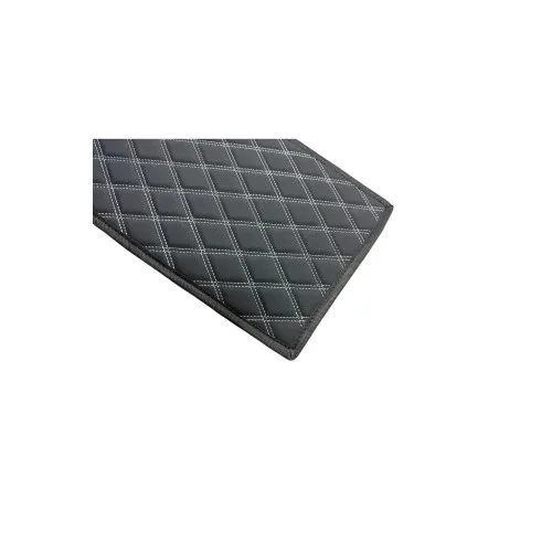 Covoras tunel imitatie piele negru cusatura gri 25x60cm — imaginea 2