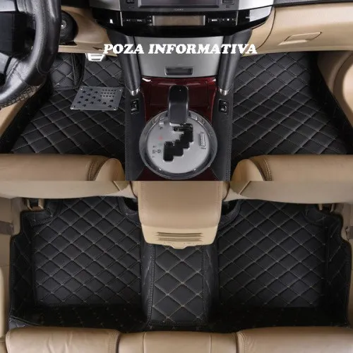 Covorase auto LUX PIELE 5D Mercedes S-Class W221 2005-2013 scurt ( 5D-06 cusatura bej )