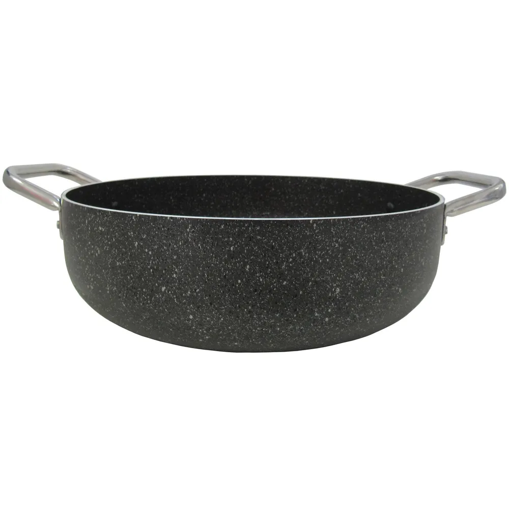 Cratita Studio Casa Pepita Granit, cu 2 manere, aluminiu mineralite, 30 x 15 cm, 2 L, baza 6 straturi