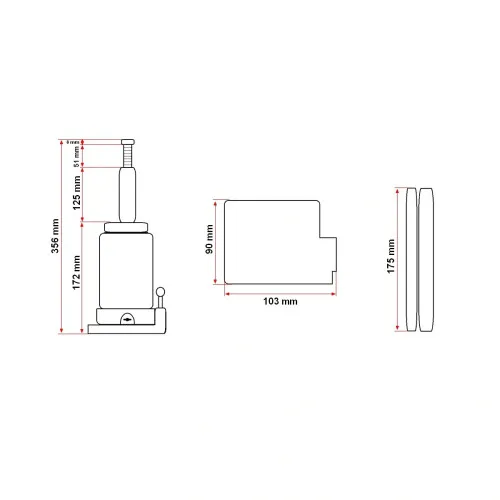 Cric hidraulic 5 tone — imaginea 2