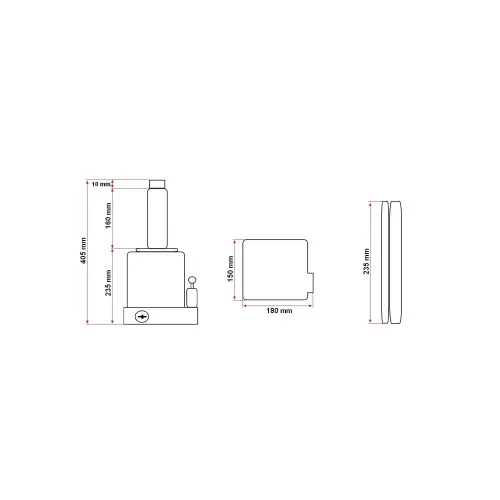 Cric hidraulic tip piston, sarcina maxima suportata 50T — imaginea 4