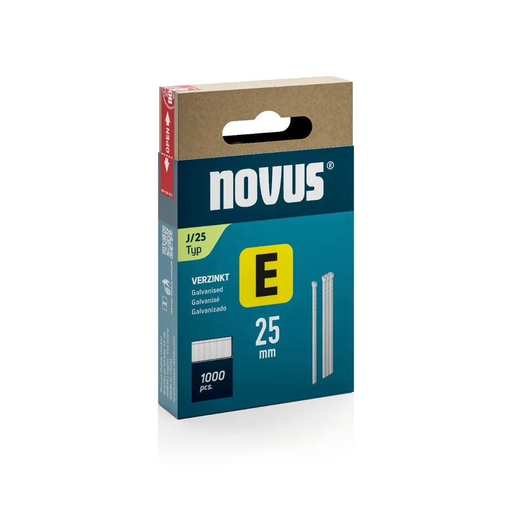 Cuie pentru fixare, 25 mm, set 1000 bucati, otel galvanizat