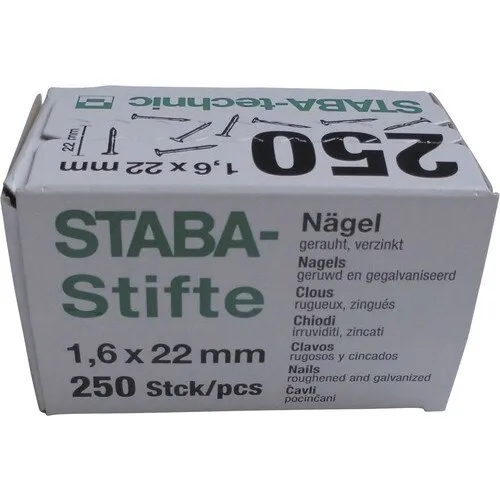 Cuie Staba 22x1, 6mm set 250 bucati
