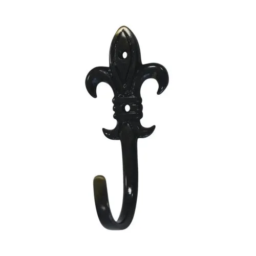 Cuier decorativ 30x68x31mm, metal alama brunat