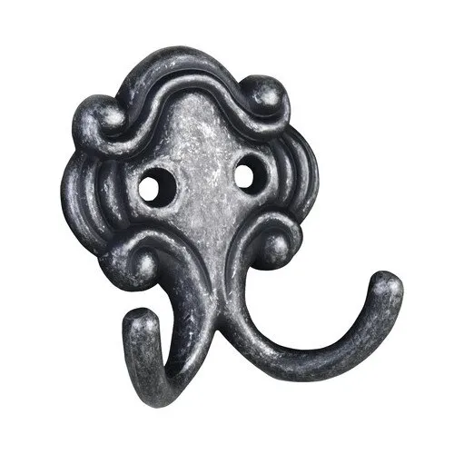 Cuier pentru dulap 58x64x26mm, metal nichel antic