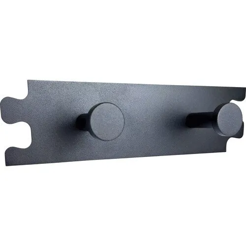 Cuier pentru mobila cu 2 carlige 60x220x46mm, aluminiu