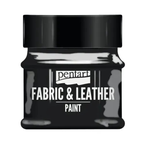 Culoare pentru textile si piele Pentart negru 50 ml