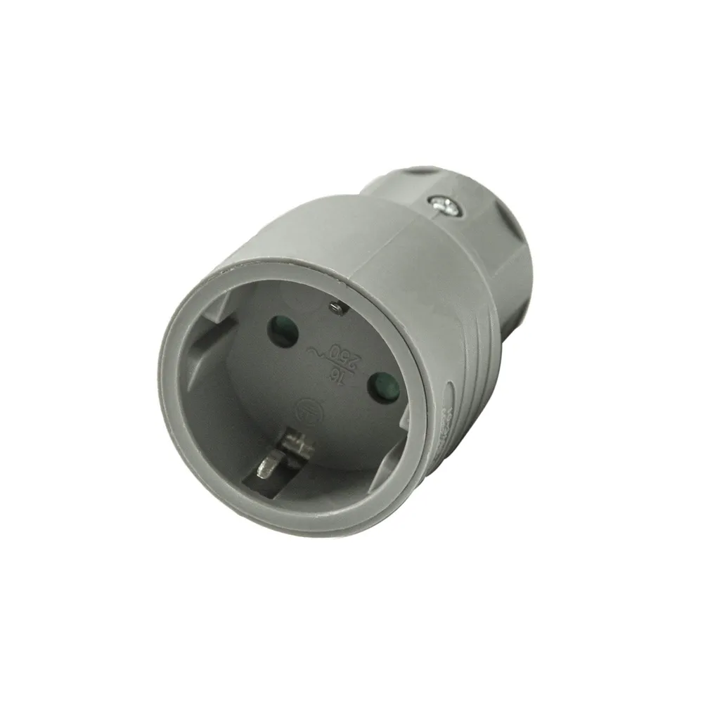 Cupla schuko 16A, gri