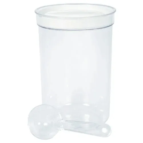 Cutie depozitare cafea Curver Vedo, cu lingura, plastic, rotunda, transparent, 1.7 l