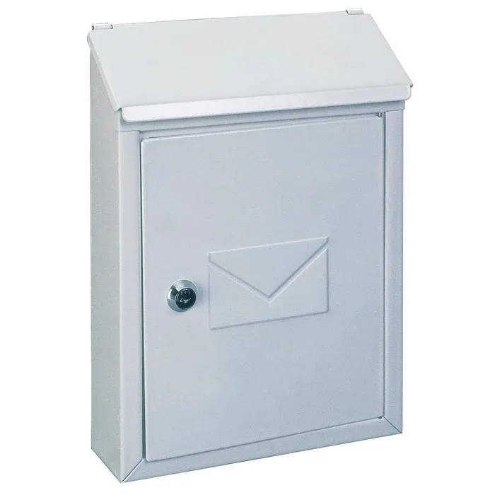 Cutie postala Rottner Udine, otel galvanizat, alb, 21x7x30cm