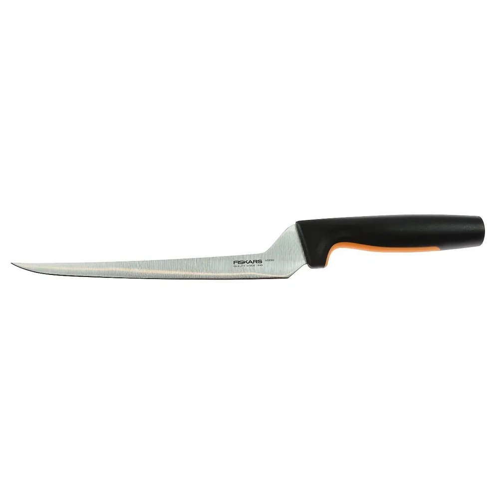 Cutit pentru filetat, Fiskars Functional Form, inox, maner plastic, 21 cm