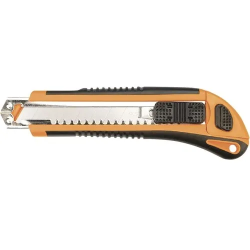 Cutter Topex, 18mm, sina metalica, 3 lame de rezerva, plastic