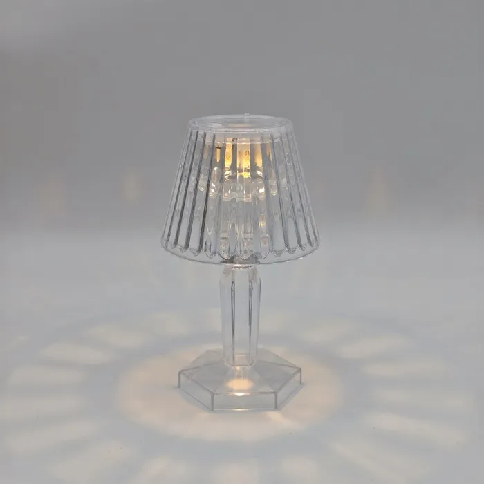 Decoratiune veioza Hoff Clear 1, LED cu lumina calda, H 11.5 cm, alimentare baterii