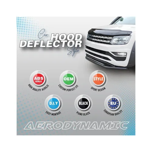 Deflector capota auto compatibil Audi A3 Sedan 2016-2020 — imaginea 3
