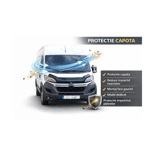 Deflector capota auto compatibil Citroen Jumper 2014-2023 — imaginea 2