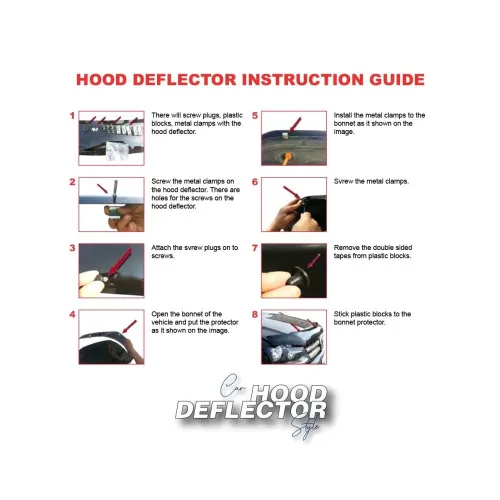 Deflector capota auto compatibil Citroen Nemo 2008-2017 — imaginea 3
