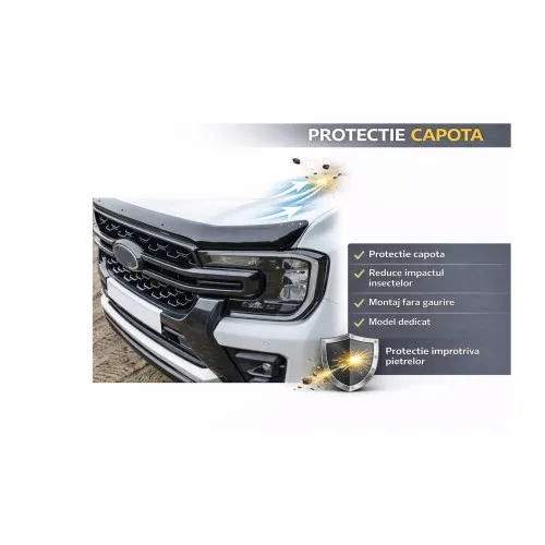 Deflector capota auto compatibil Ford Ranger V 2023-> — imaginea 2